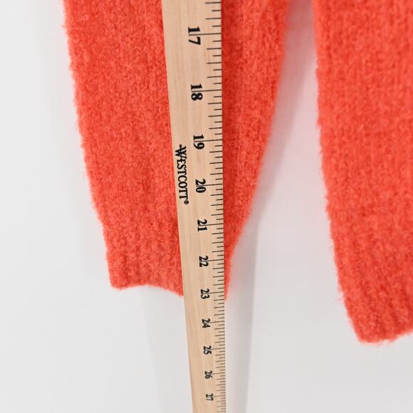 LOVERS FRIENDS Sweater Womens Size XS Wool Blend Coral Mock Neck Knit Top Cozy - Picture 12 of 12